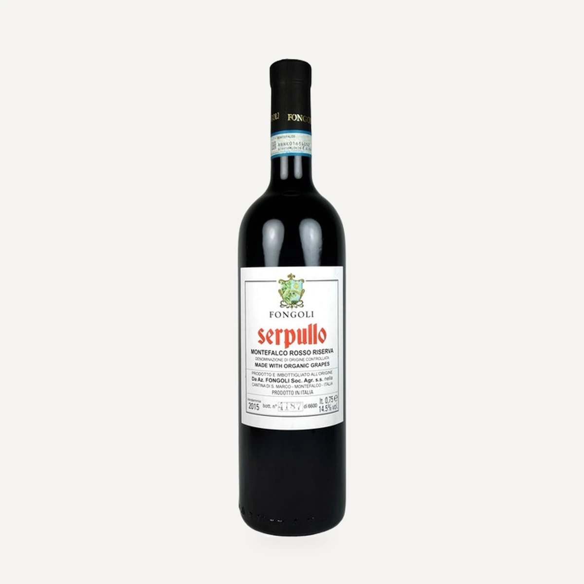Serpullo Montefalco Rosso Riserva wine — Fongoli winery — Dionysus