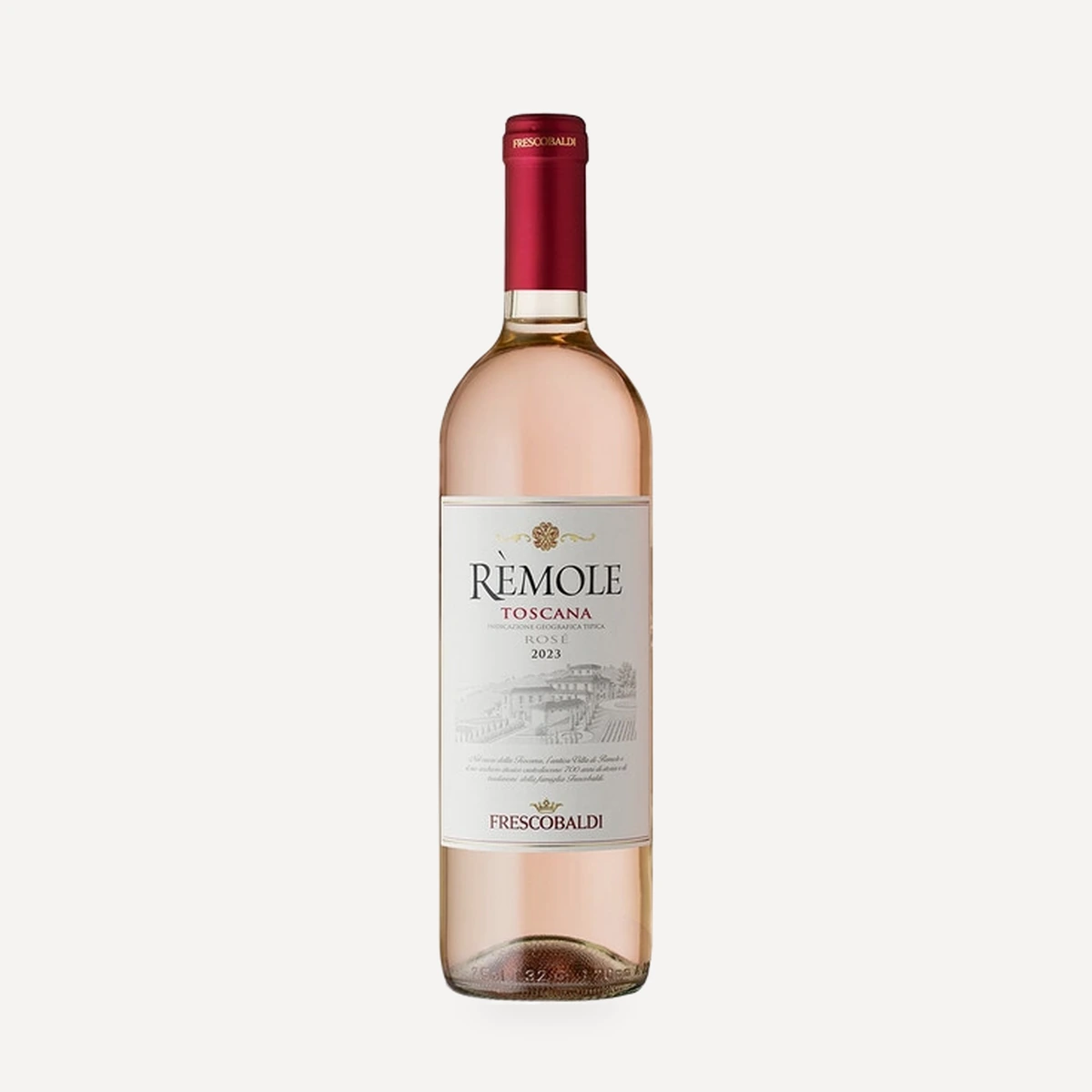 Remole Rose Toscana IGT wine — Frescobaldi winery — Dionysus