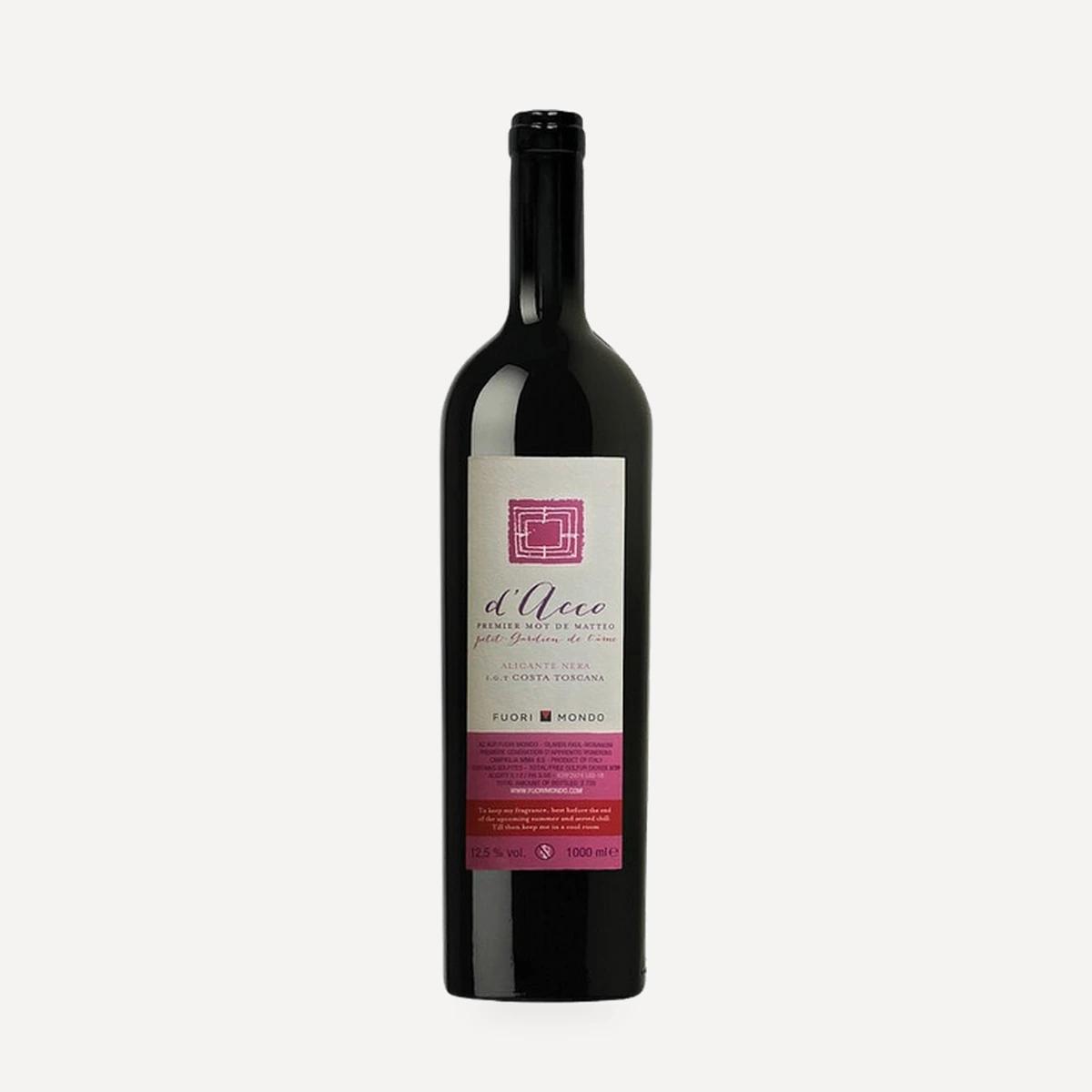 d'Acco Rosso Toscana IGT wine — Fuori Mondo winery — Dionysus