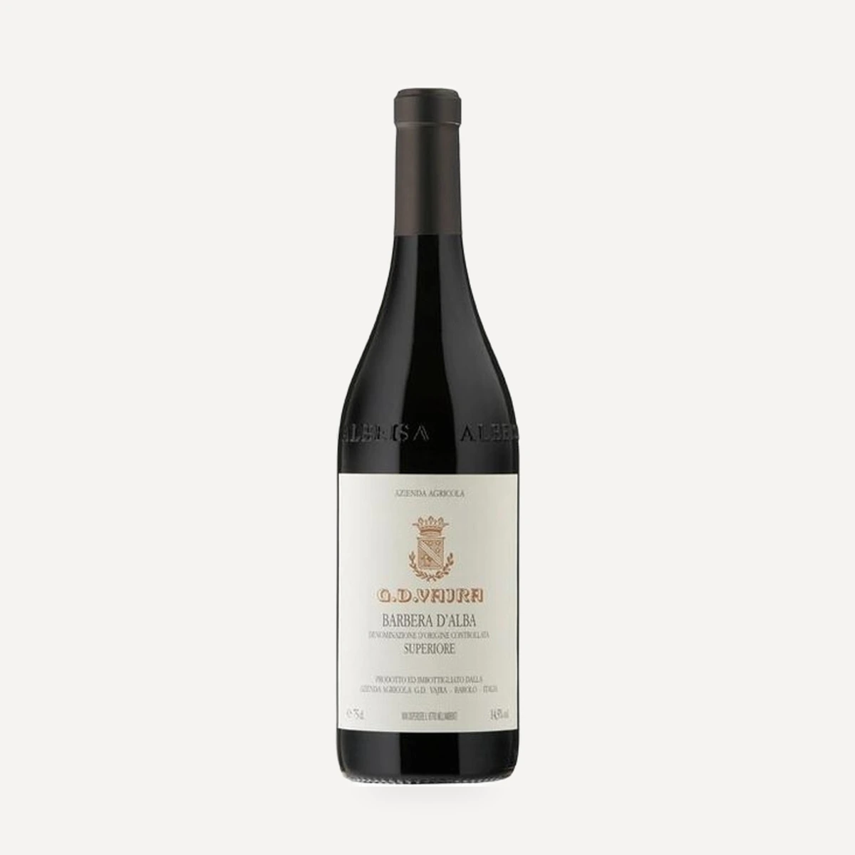 Barbera d’Alba Superiore DOC wine — G.D. Vajra winery — Dionysus