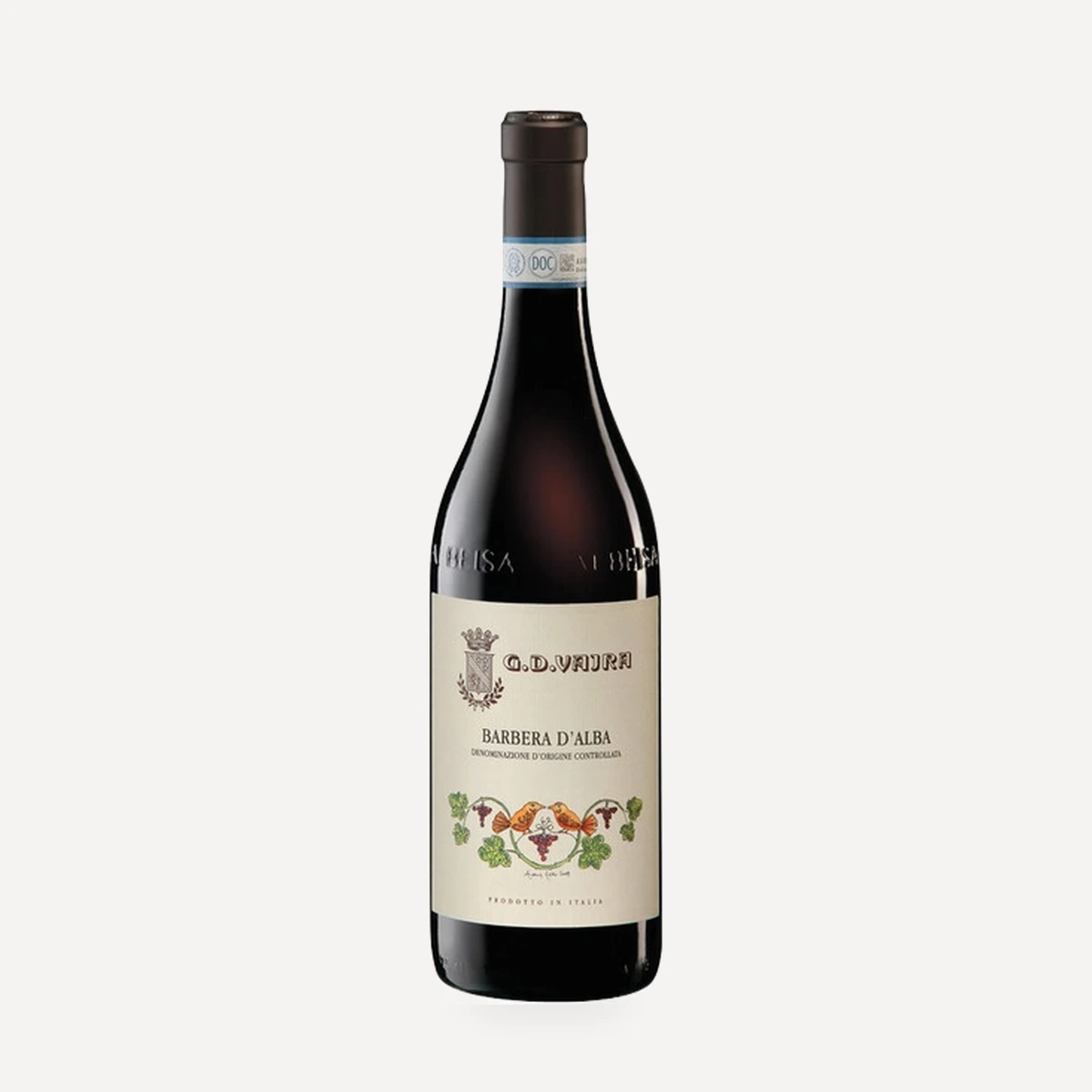 Barbera d’Alba DOC wine — G.D. Vajra winery — Dionysus