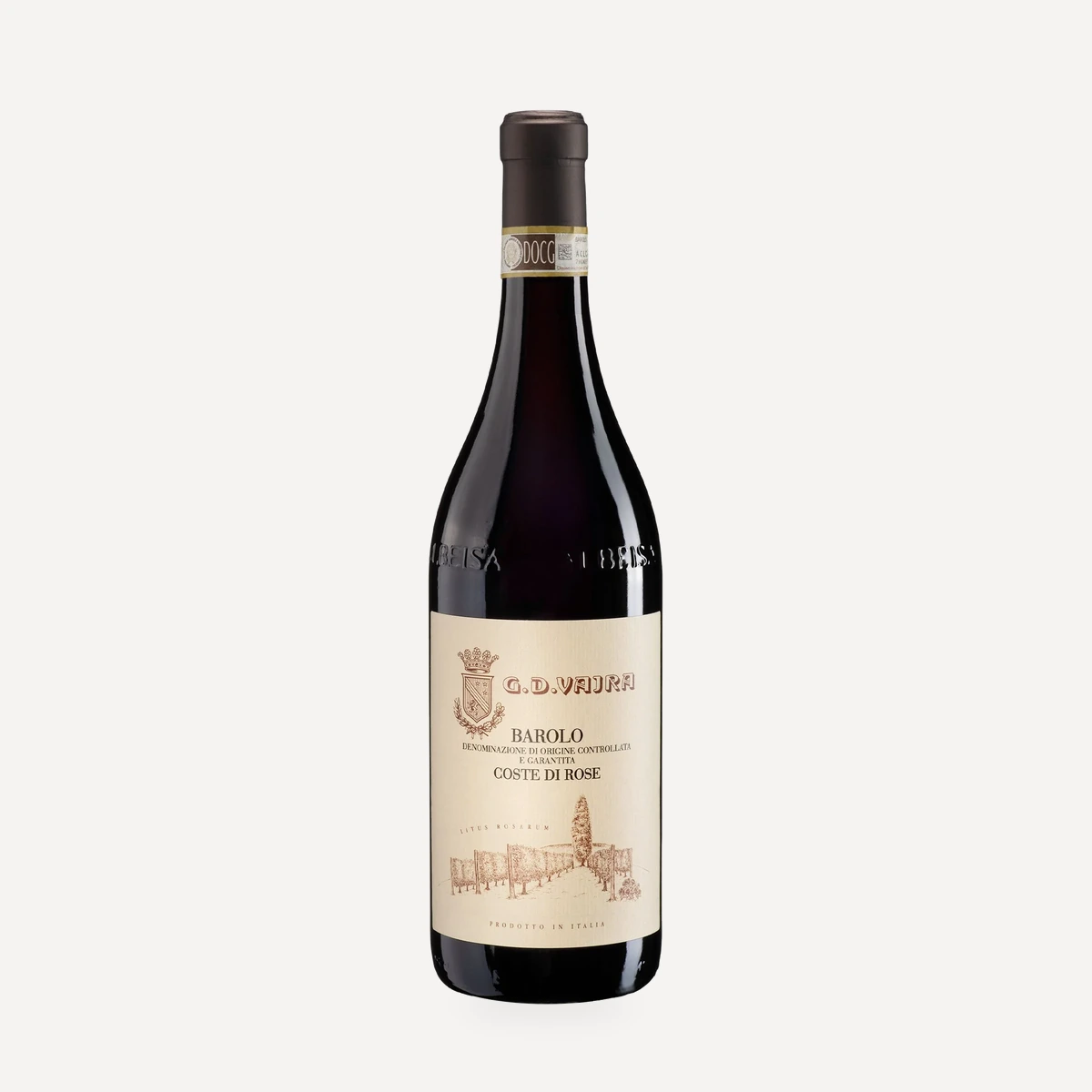 Barolo Coste di Rose DOCG wine — G.D. Vajra winery — Dionysus