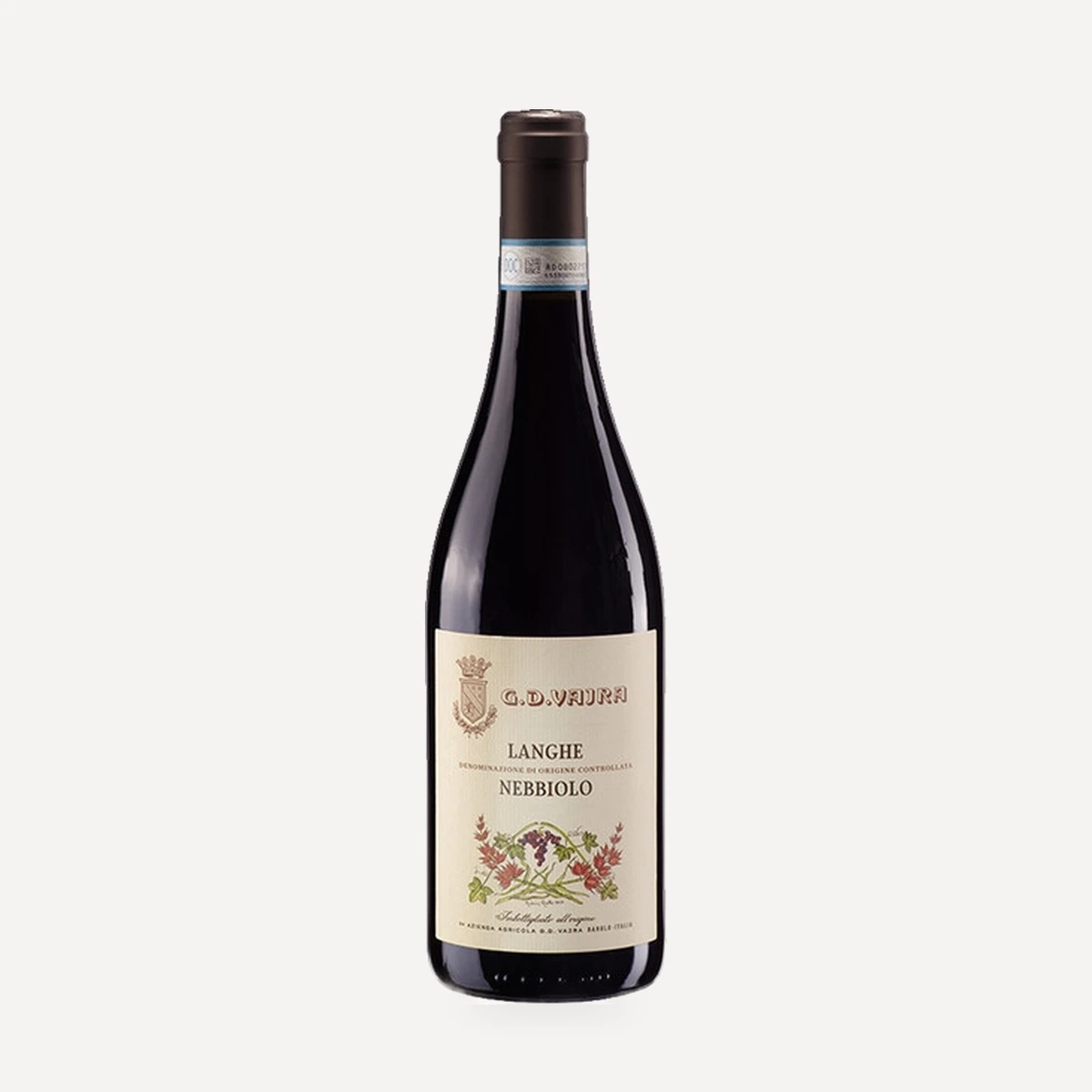 Langhe Nebbiolo DOC wine — G.D. Vajra winery — Dionysus