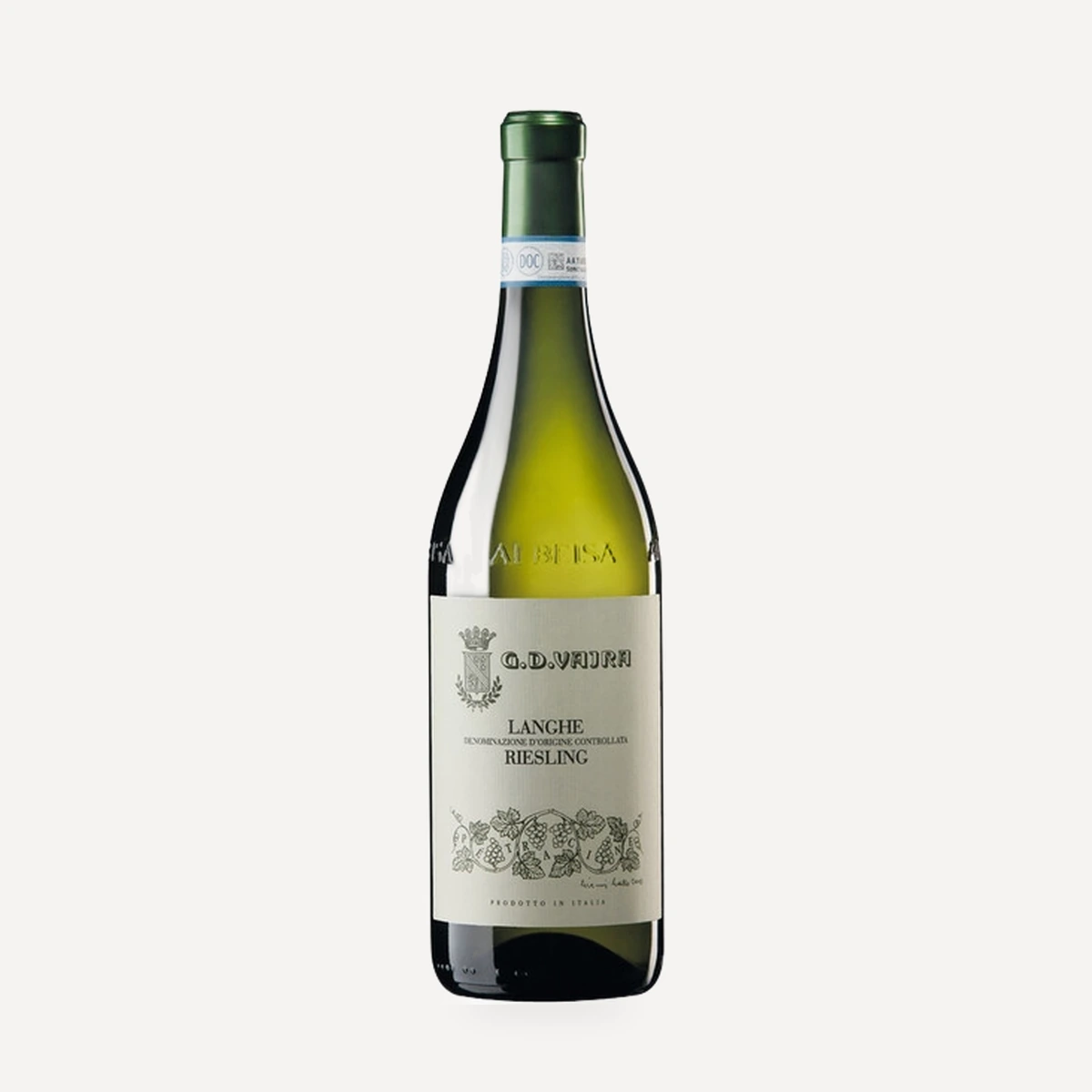 Langhe Riesling Pétracine® DOC wine — G.D. Vajra winery — Dionysus