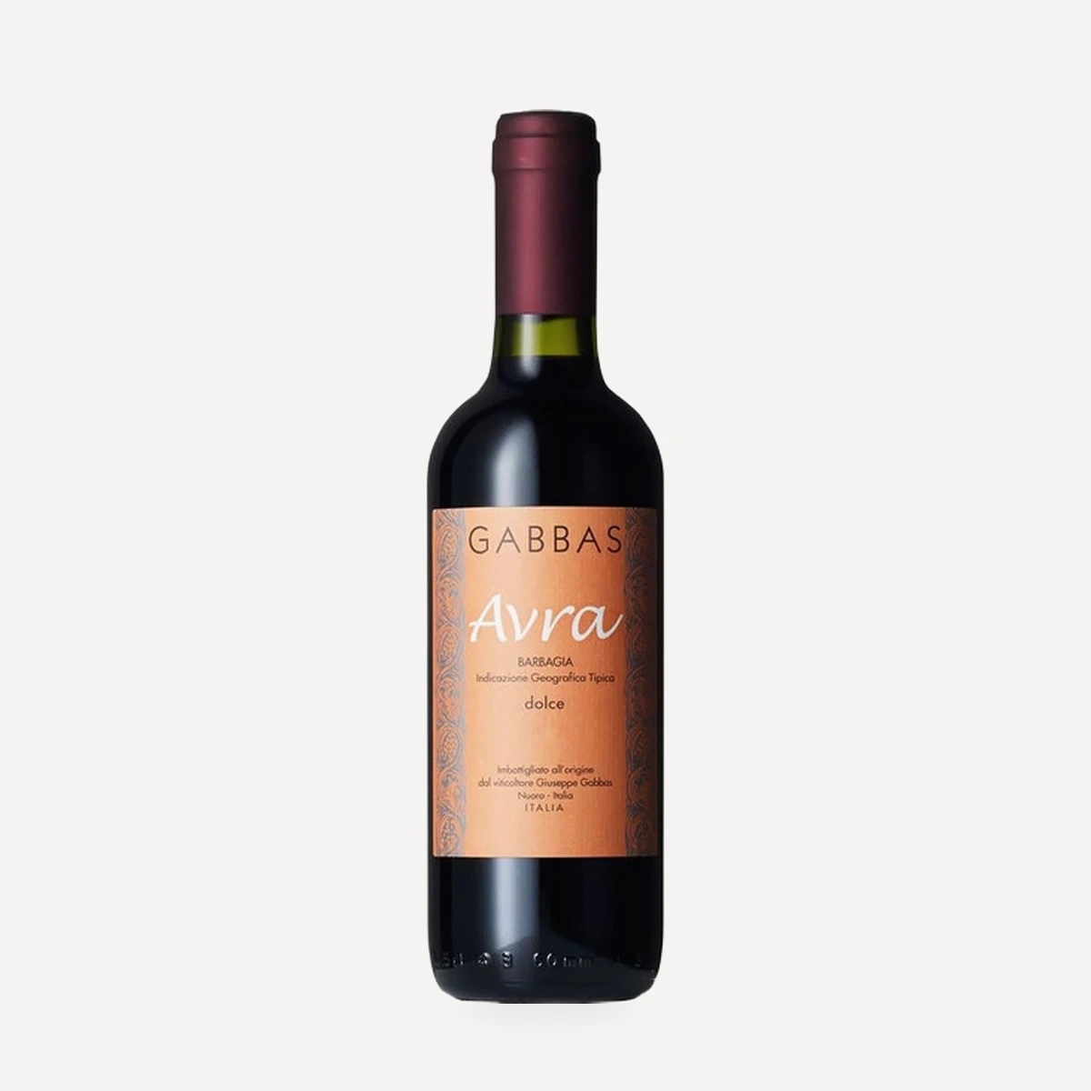 Avra Barbagia IGT wine — Gabbas winery — Dionysus