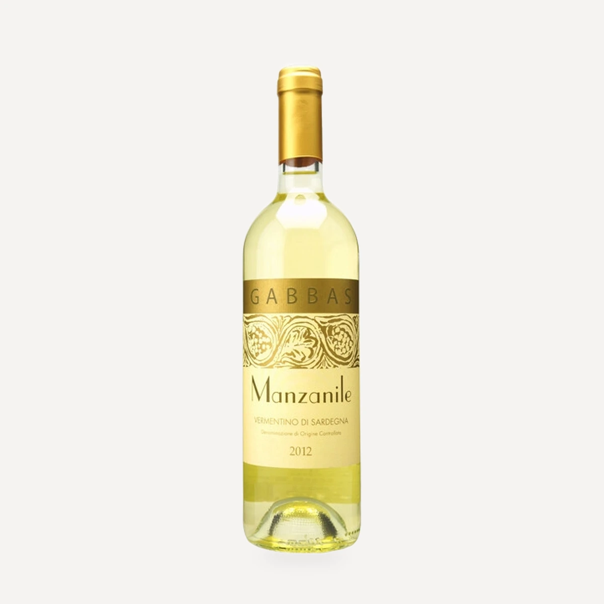Manzanile Vermentino di Sardegna DOC wine — Gabbas winery — Dionysus