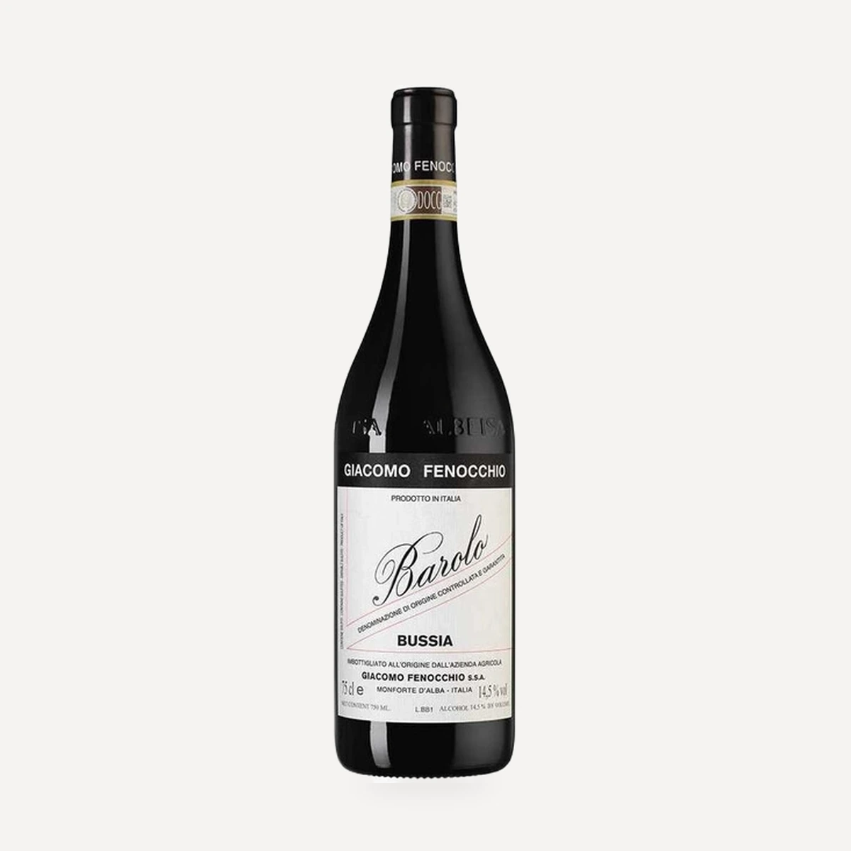 Barolo Bussia DOCG wine — Giacomo Fenocchio winery — Dionysus
