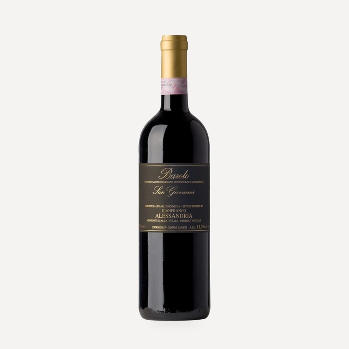 Barolo San Giovanni DOCG wine — Gianfranco Alessandria winery — Dionysus