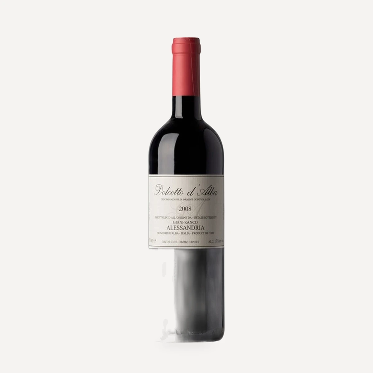 Dolcetto d'Alba DOC wine — Gianfranco Alessandria winery — Dionysus