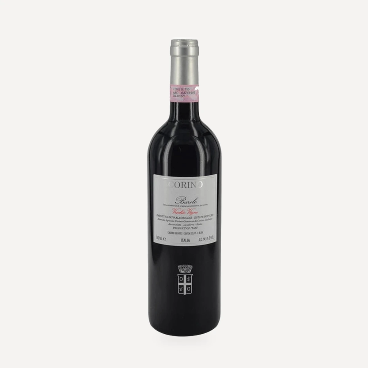 Barolo Vecchie Vigne DOCG wine — Giovanni Corino winery — Dionysus