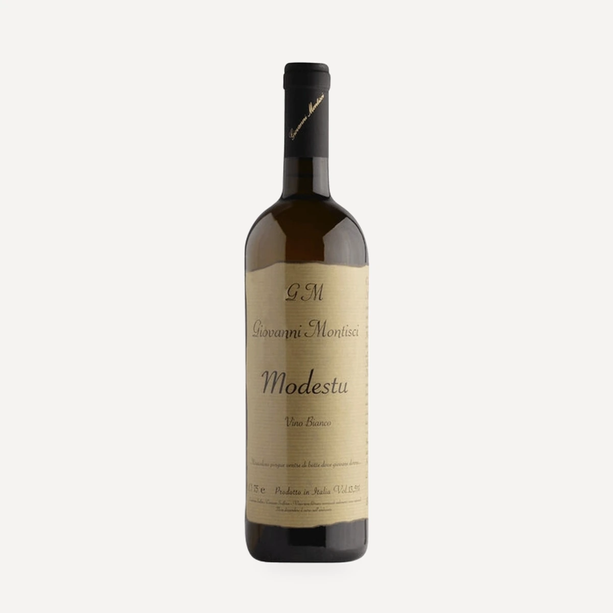 Modestu wine — Giovanni Montisci winery — Dionysus