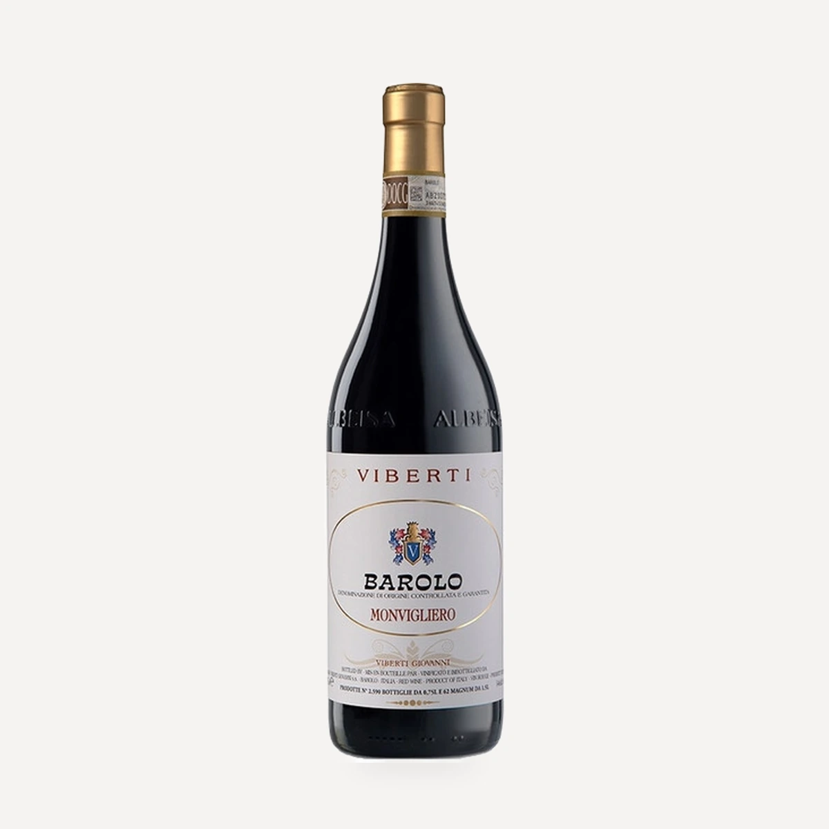 Barolo Monvigliero wine — Giovanni Viberti winery — Dionysus