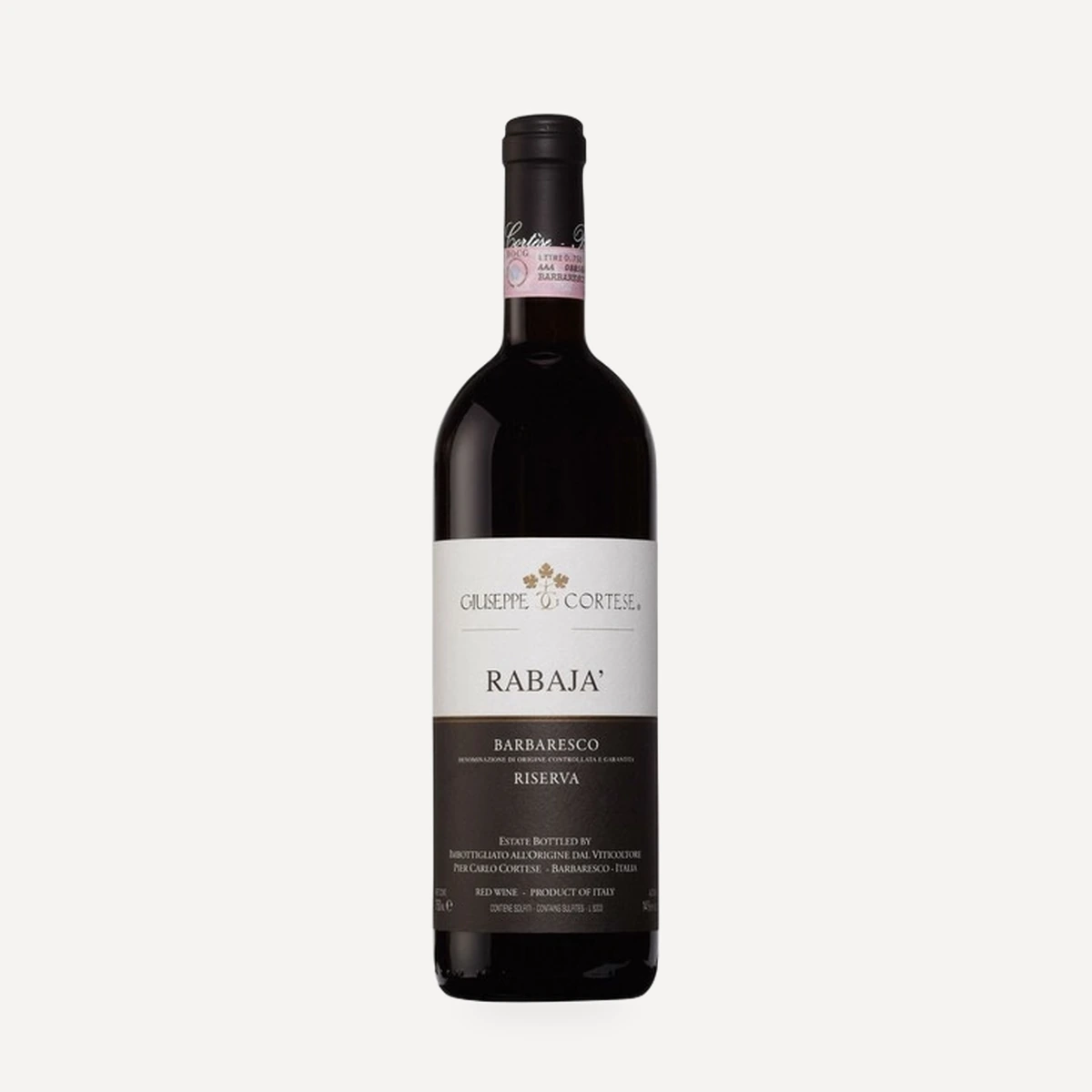 Rabaja Barbaresco Riserva DOCG wine — Giuseppe Cortese winery — Dionysus