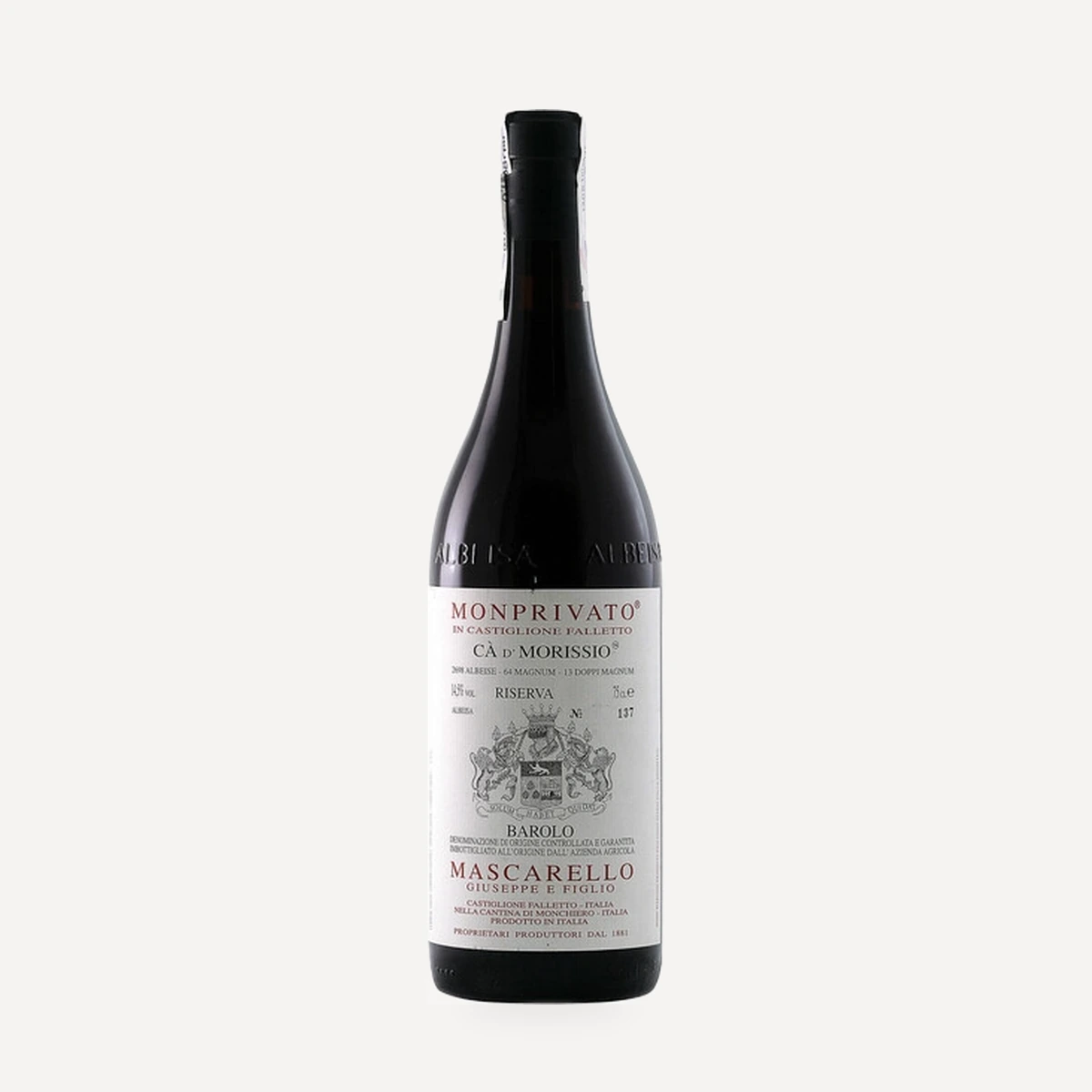 Barolo Riserva Monprivato® Ca’ d’Morissio® DOCG wine — Giuseppe Mascarello e Figlio winery — Dionysus