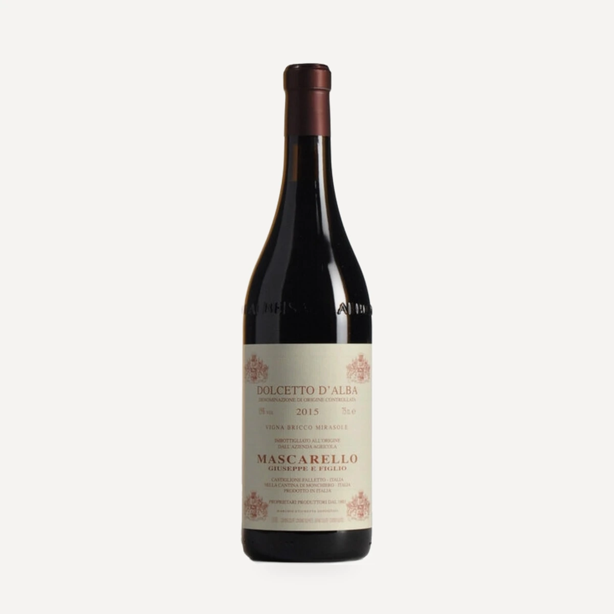 Dolcetto d’Alba Vigna Bricco Mirasole® DOC wine — Giuseppe Mascarello e Figlio winery — Dionysus