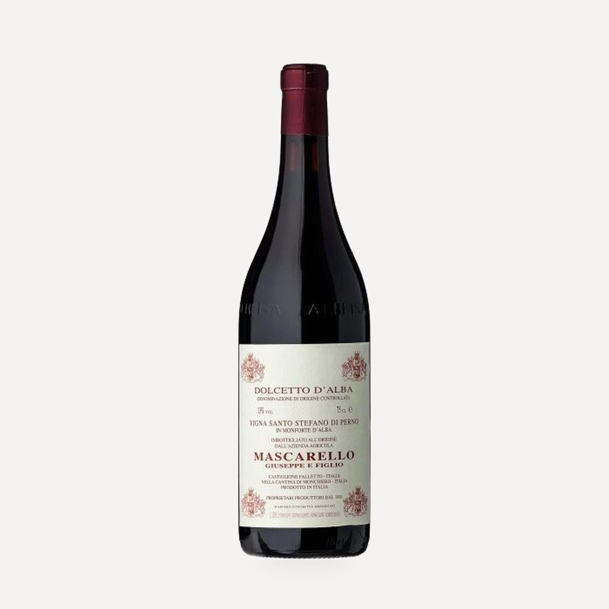 Dolcetto d’Alba Vigna Santo Stefano di Perno DOC wine — Giuseppe Mascarello e Figlio winery — Dionysus