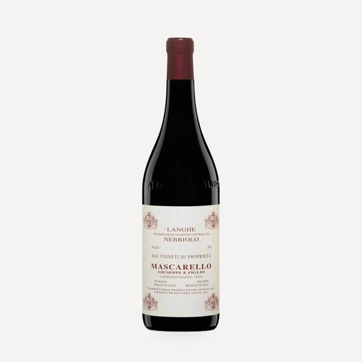 Langhe Nebbiolo DOC wine — Giuseppe Mascarello e Figlio winery — Dionysus