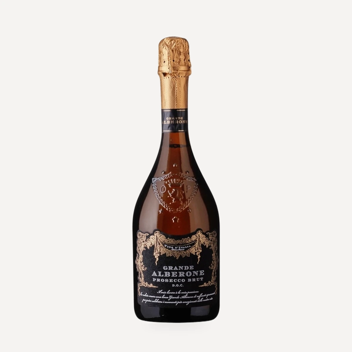 Prosecco Brut DOC wine — Grande Alberone winery — Dionysus