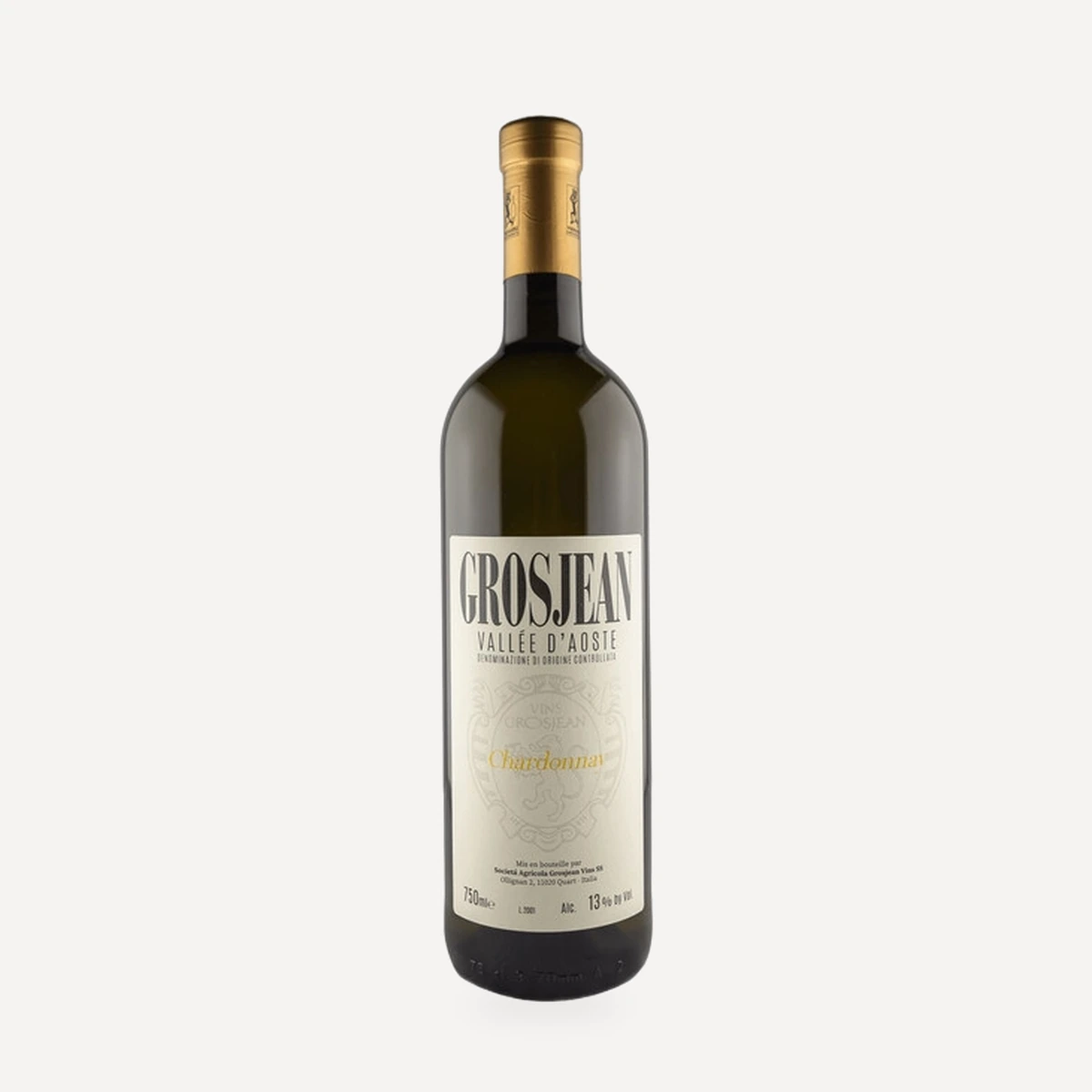 Chardonnay Vallee d'Aoste DOC wine — Grosjean winery — Dionysus