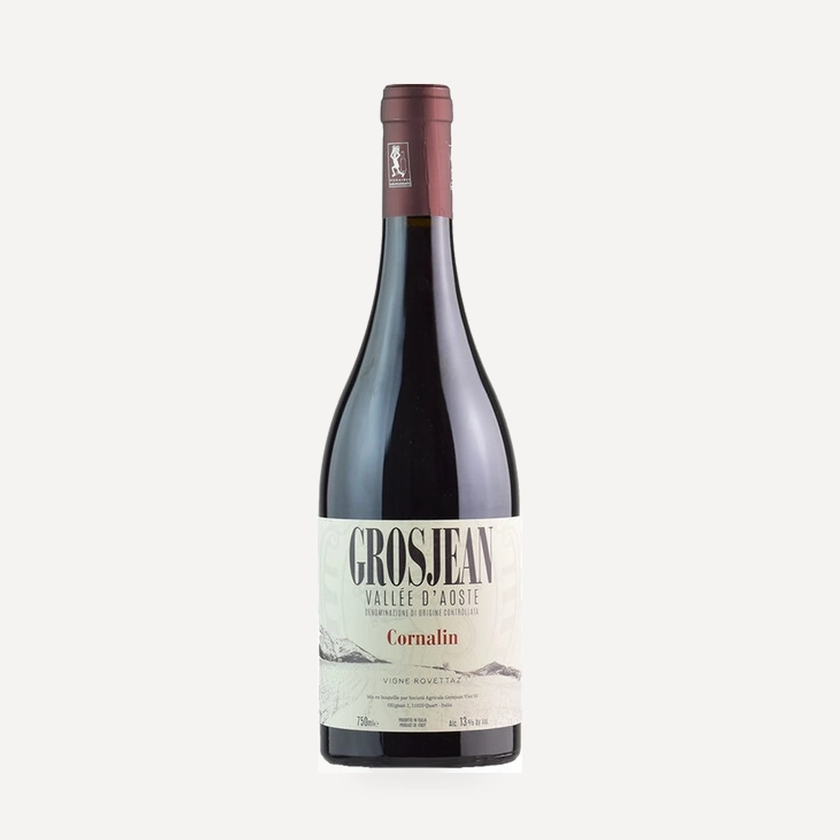 Cornalin Vigne Rovettaz Vallee d'Aoste DOC wine — Grosjean winery — Dionysus