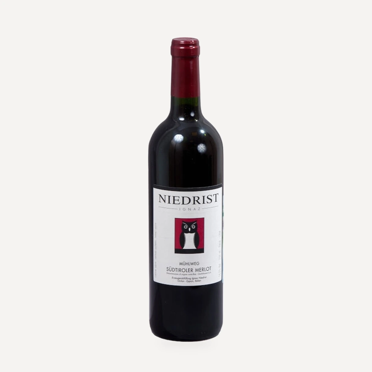 Südtirol Merlot Vigna Mühlweg wine — Ignaz Niedrist winery — Dionysus