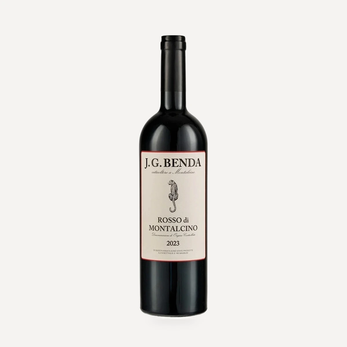 Rosso di Montalcino DOC wine — J. G. Benda winery — Dionysus