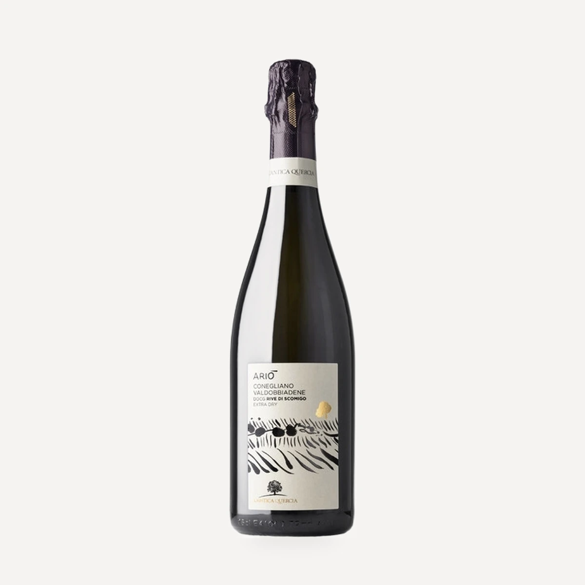 Ario Extra Dry Conegliano Valdobbiadene Prosecco Superiore DOCG wine — L'Antica Quercia winery — Dionysus
