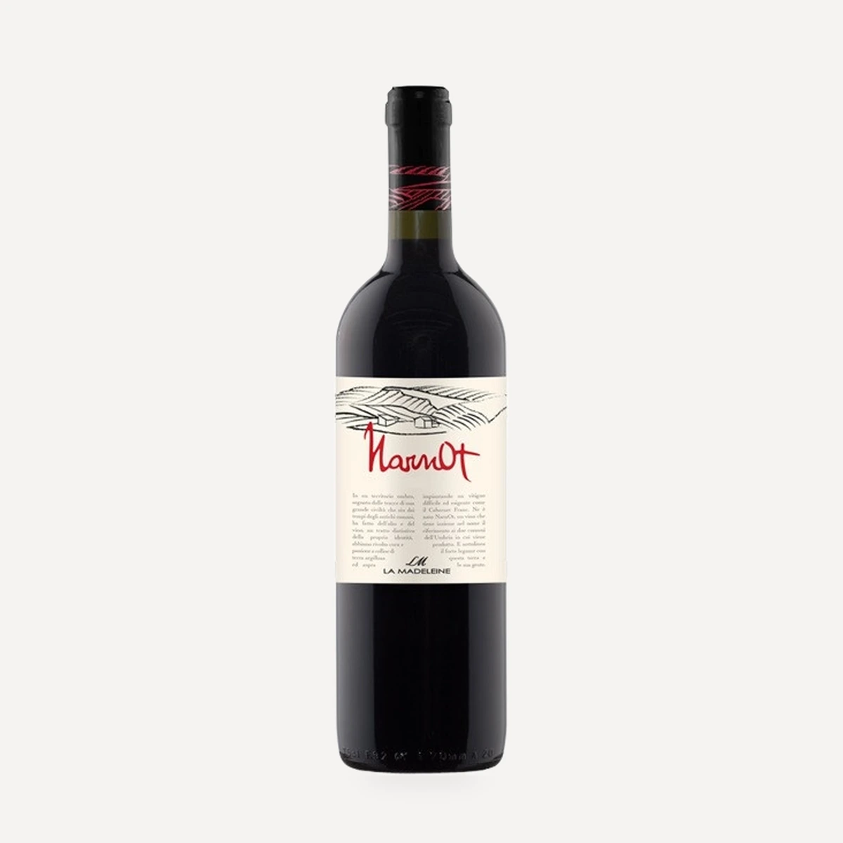 NarnOt Umbria IGT wine — La Madeleine winery — Dionysus