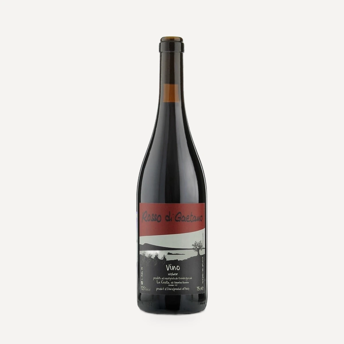 Rosso di Gaetano wine — Le Coste winery — Dionysus