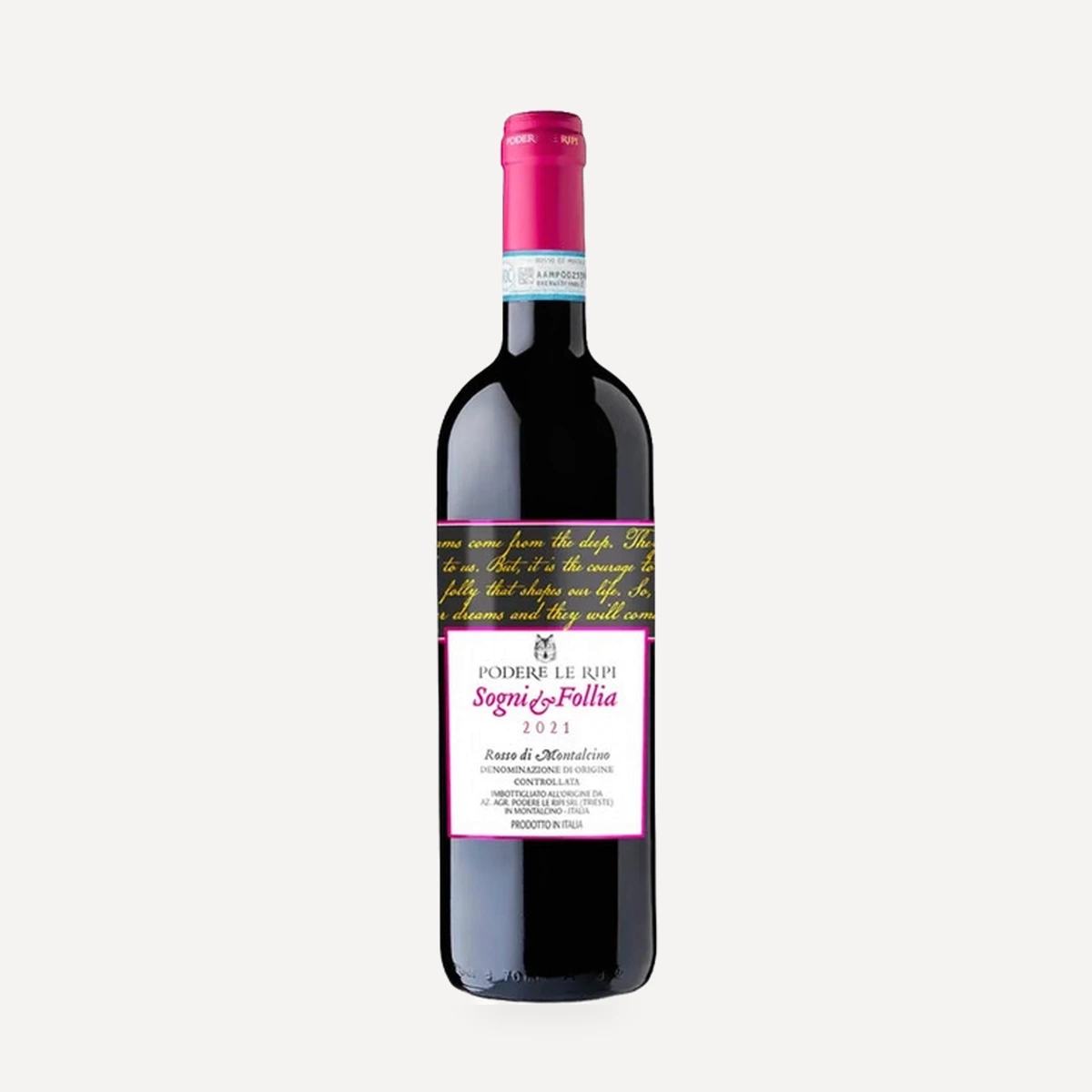 Sogni e Follia wine — Le Ripi winery — Dionysus