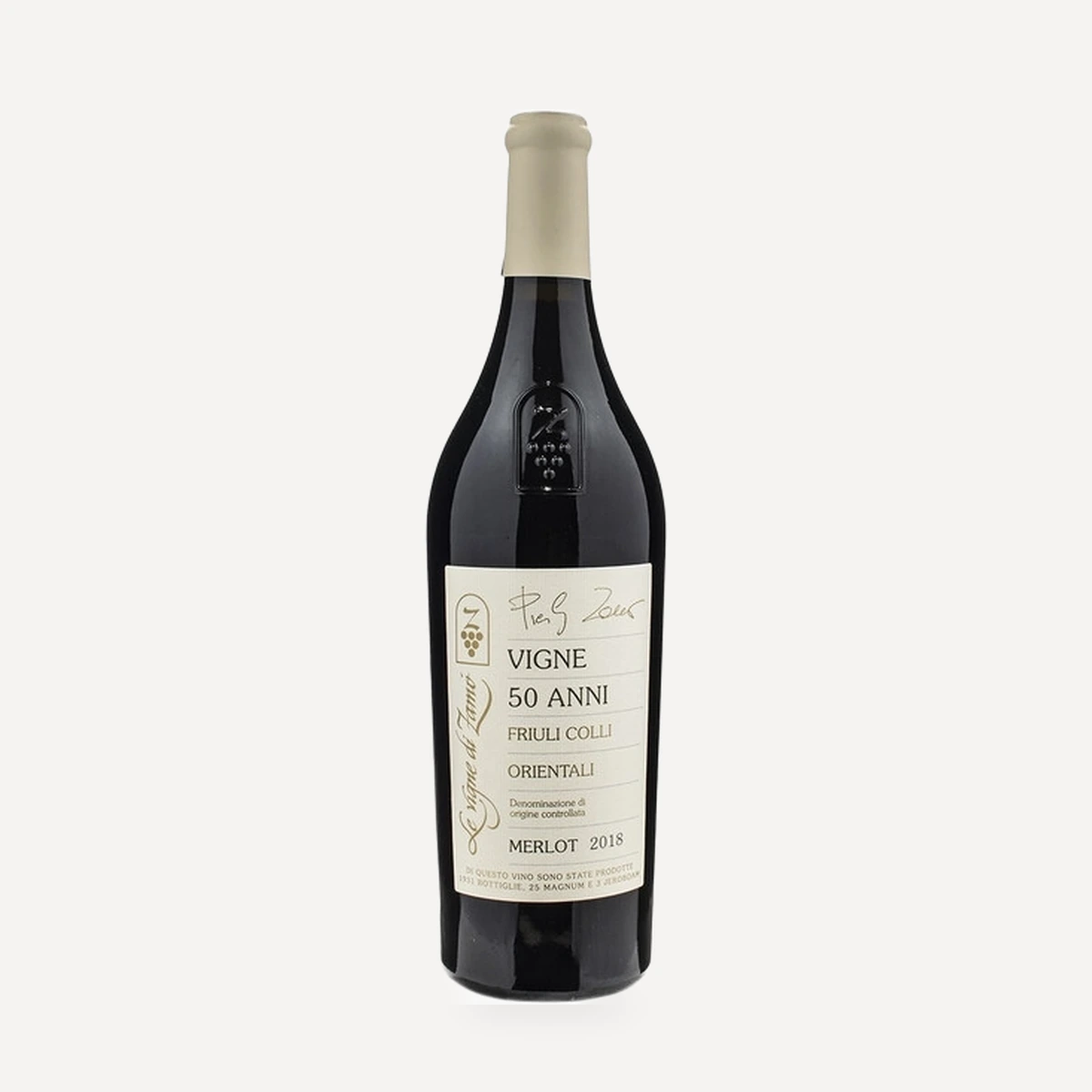 Merlot Vigne Cinquant'anni wine — Le Vigne di Zamo winery — Dionysus