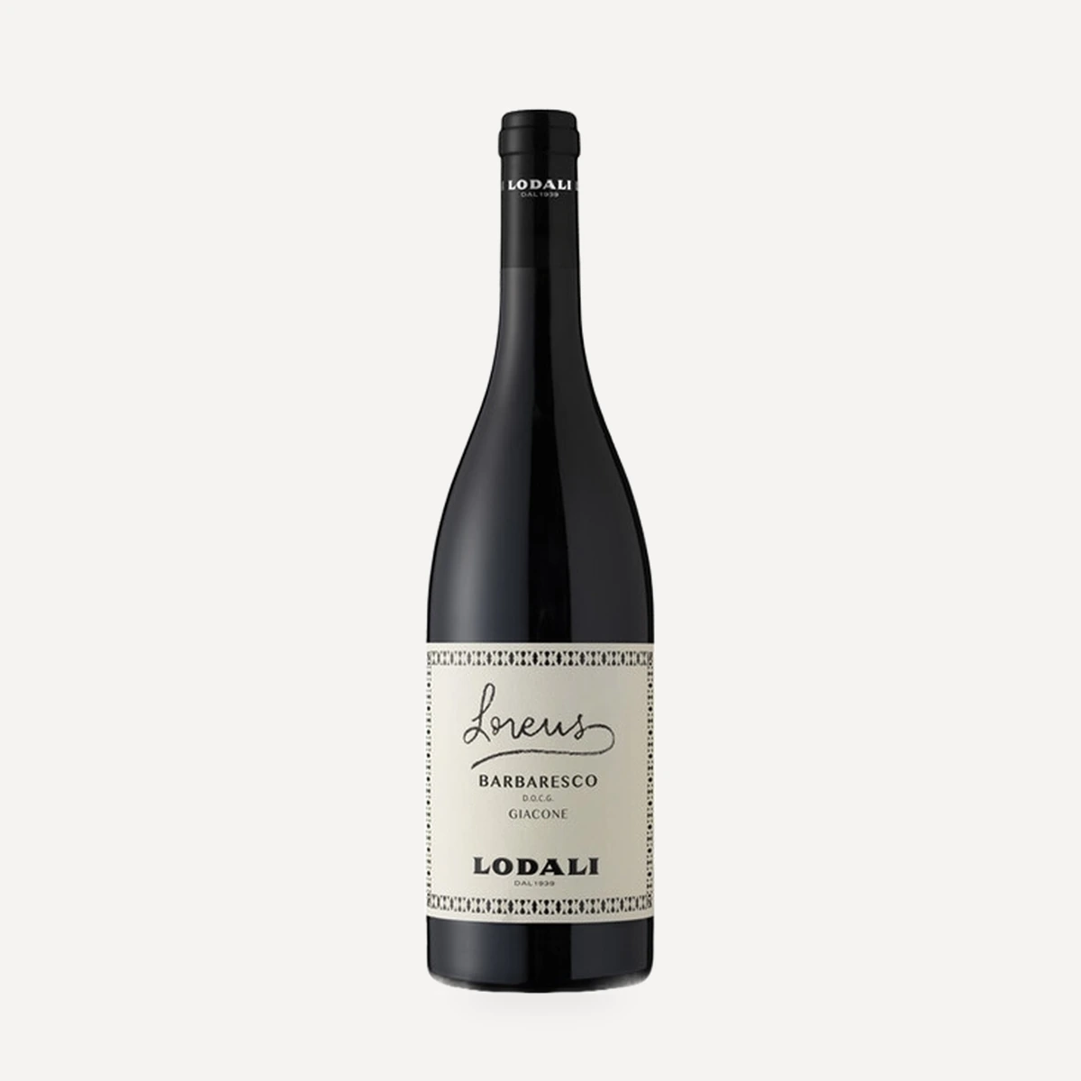 Barbaresco Giacone Lorens DOCG wine — Lodali winery — Dionysus