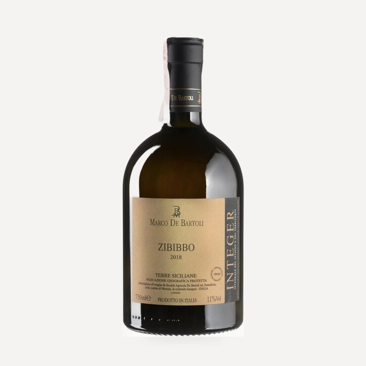 Integer Zibibbo Terre Siciliane IGT wine — Marco de Bartoli winery — Dionysus