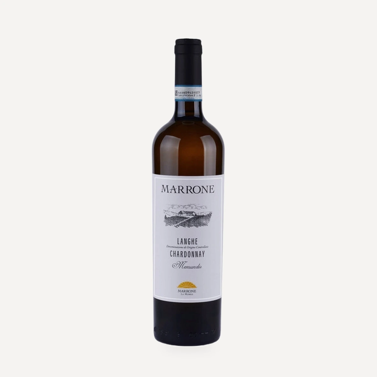 Chardonnay Memundis Langhe DOC wine — Marrone winery — Dionysus