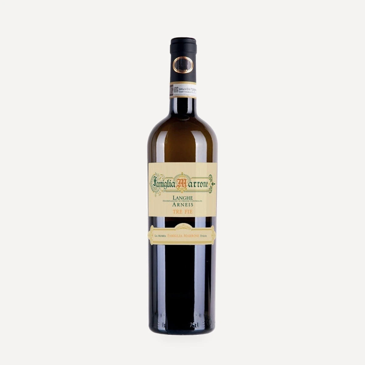 Tre Fie Langhe Arneis DOC wine — Marrone winery — Dionysus