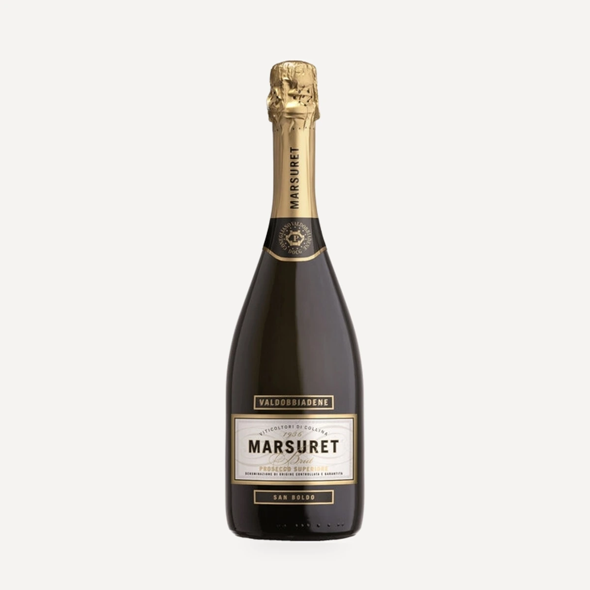 Prosecco Valdobbiadene Superiore San Boldo Brut DOCG wine — Marsuret winery — Dionysus
