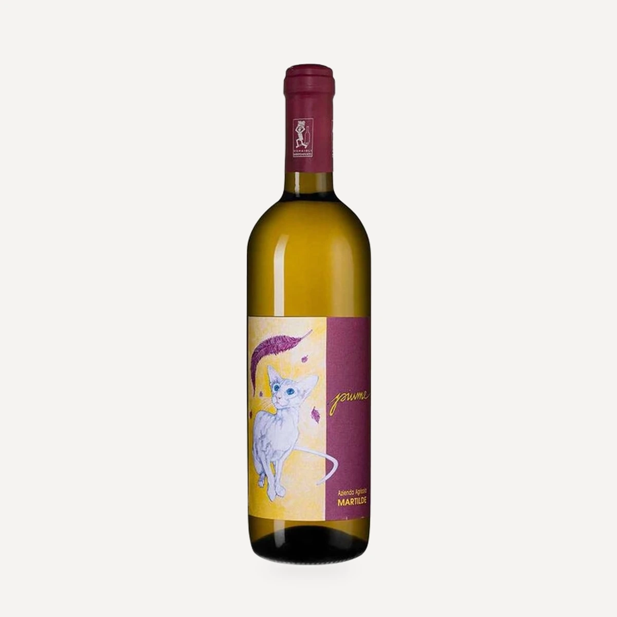 Piume Malvasia IGT wine — Martilde winery — Dionysus