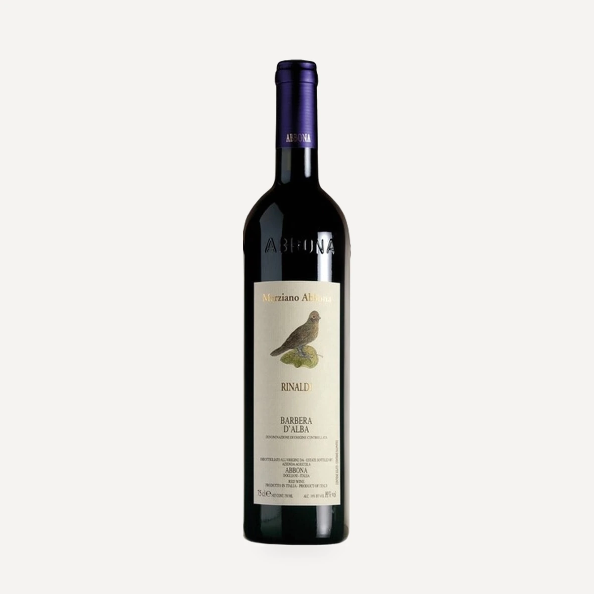Barbera d’Alba Rinaldi DOC wine — Marziano Abbona winery — Dionysus