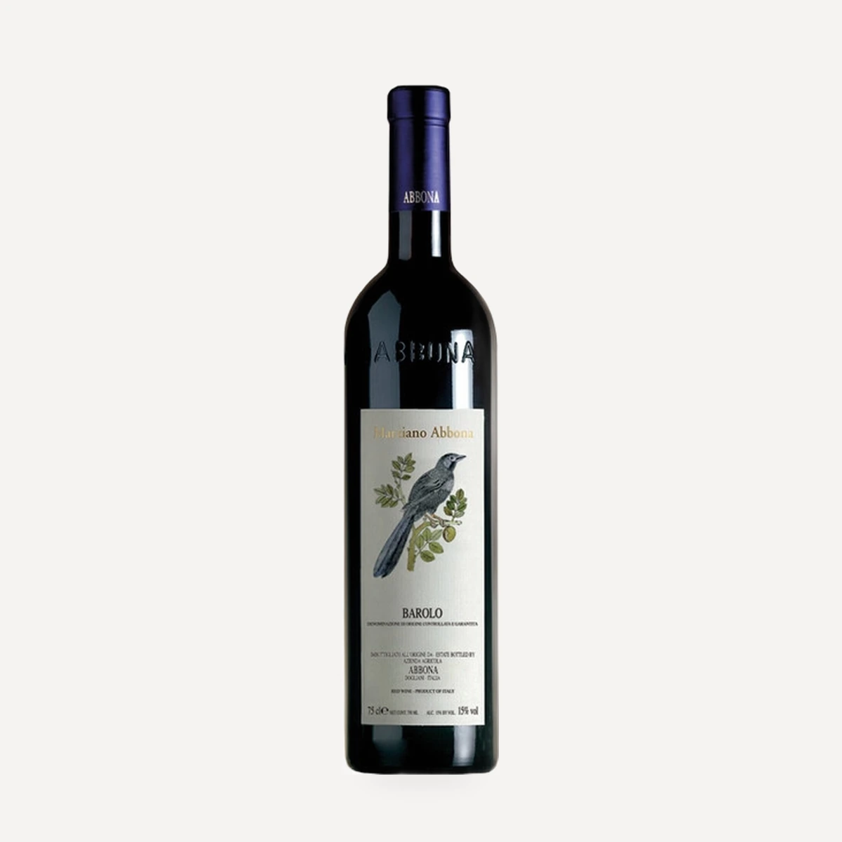 Barolo DOCG wine — Marziano Abbona winery — Dionysus