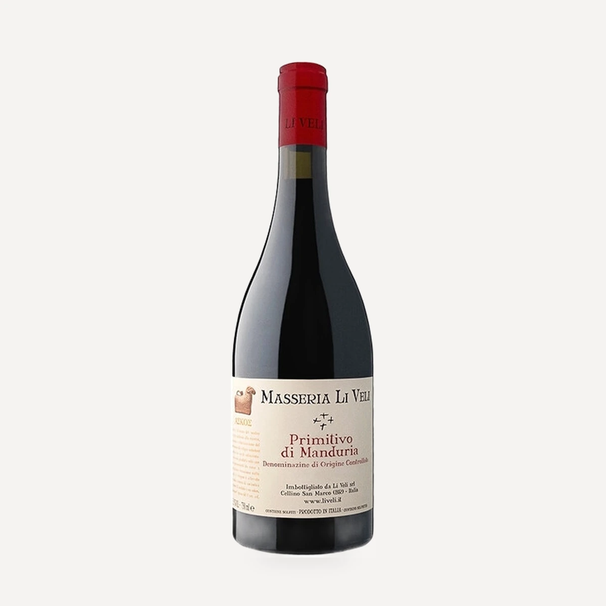 Askos Primitivo di Manduria DOC wine — Masseria Li Veli winery — Dionysus