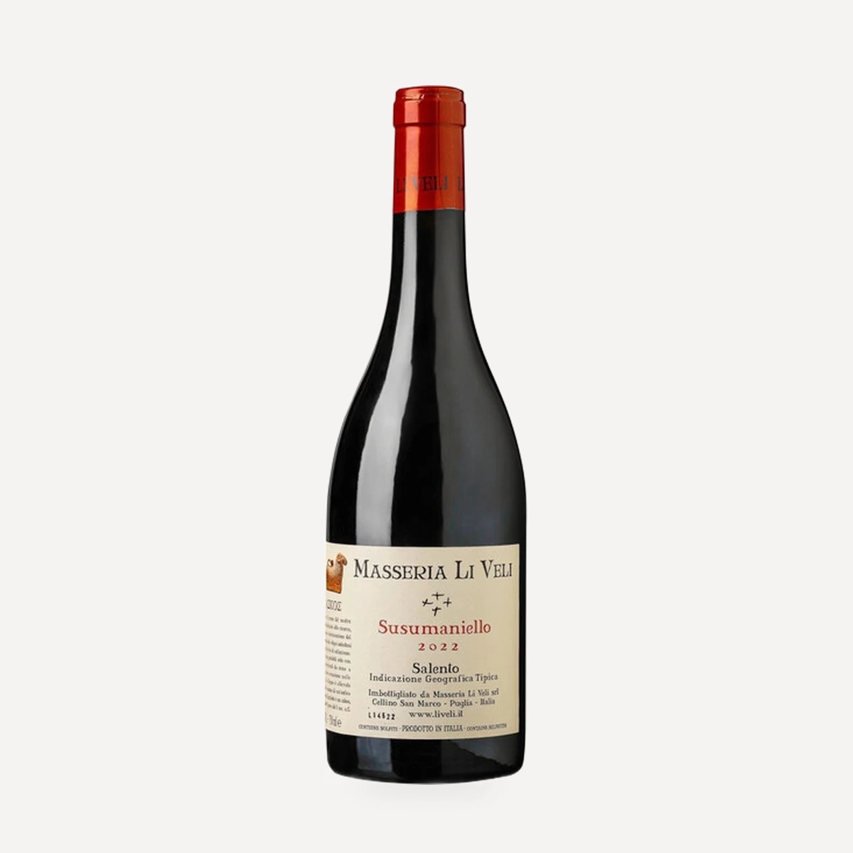 Askos Susumaniello Salento IGT wine — Masseria Li Veli winery — Dionysus