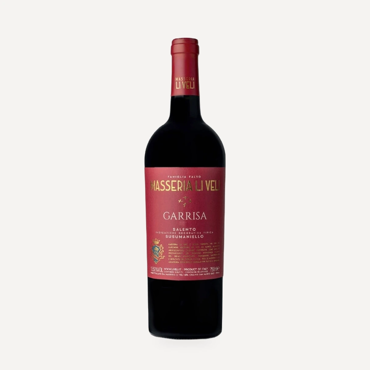 Garrisa Susumaniello Salento IGT wine — Masseria Li Veli winery — Dionysus
