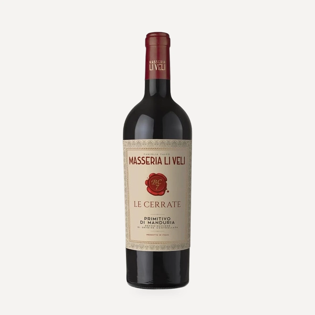 Le Cerrate Primitivo di Manduria DOC wine — Masseria Li Veli winery — Dionysus