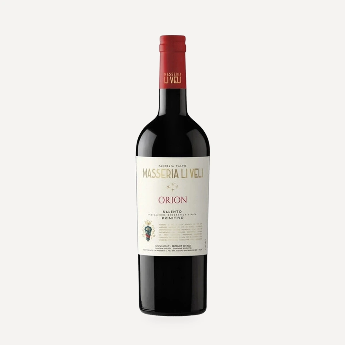 Orion Salento IGT wine — Masseria Li Veli winery — Dionysus