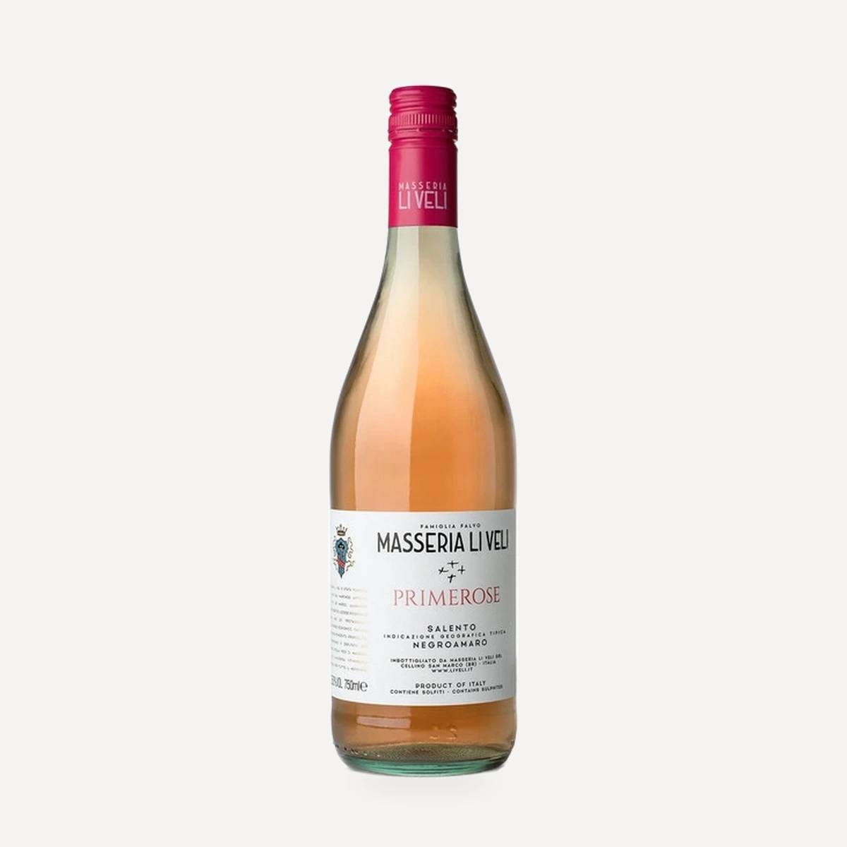 Primerose Salento IGT wine — Masseria Li Veli winery — Dionysus