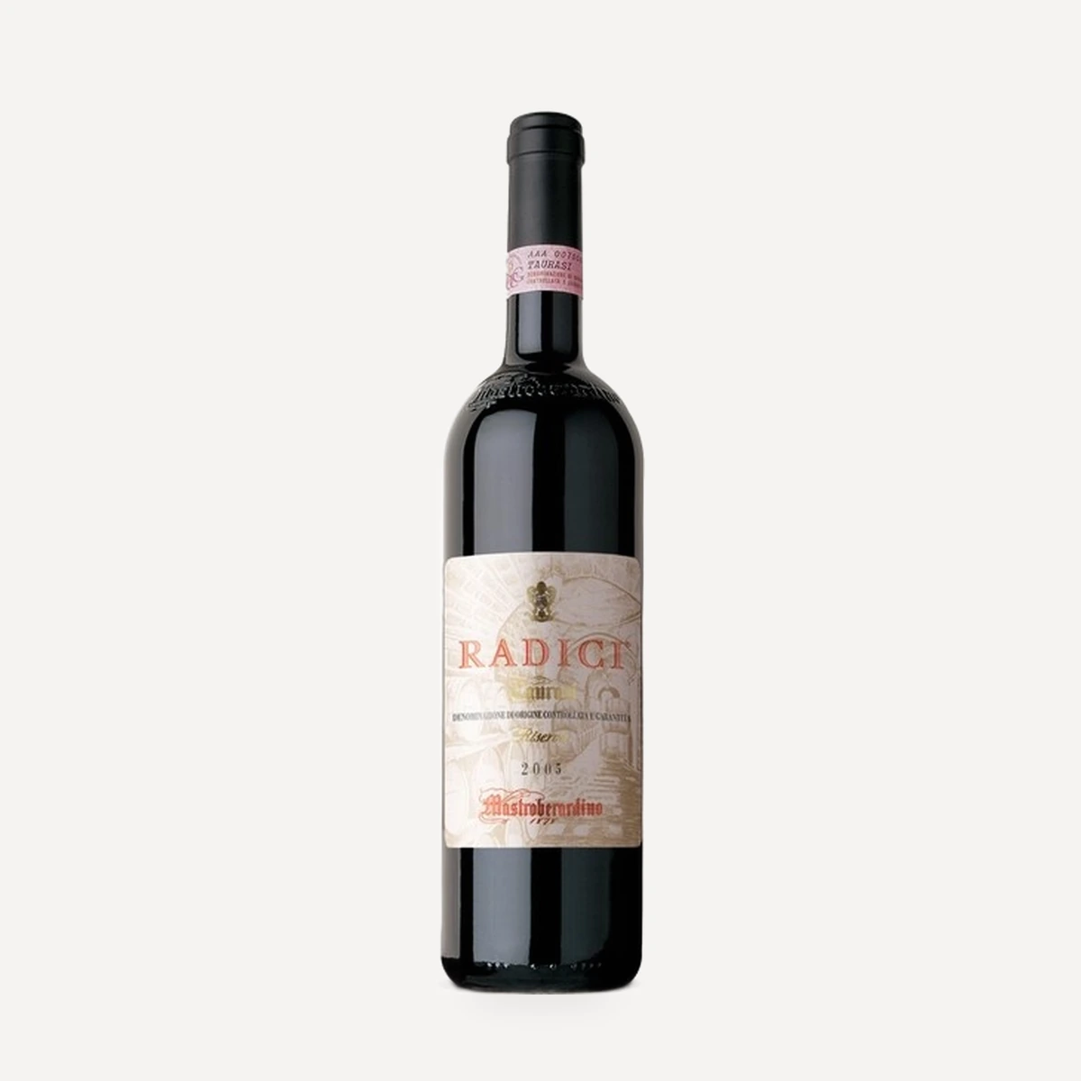 Radici Taurasi Riserva DOCG wine — Mastroberardino winery — Dionysus