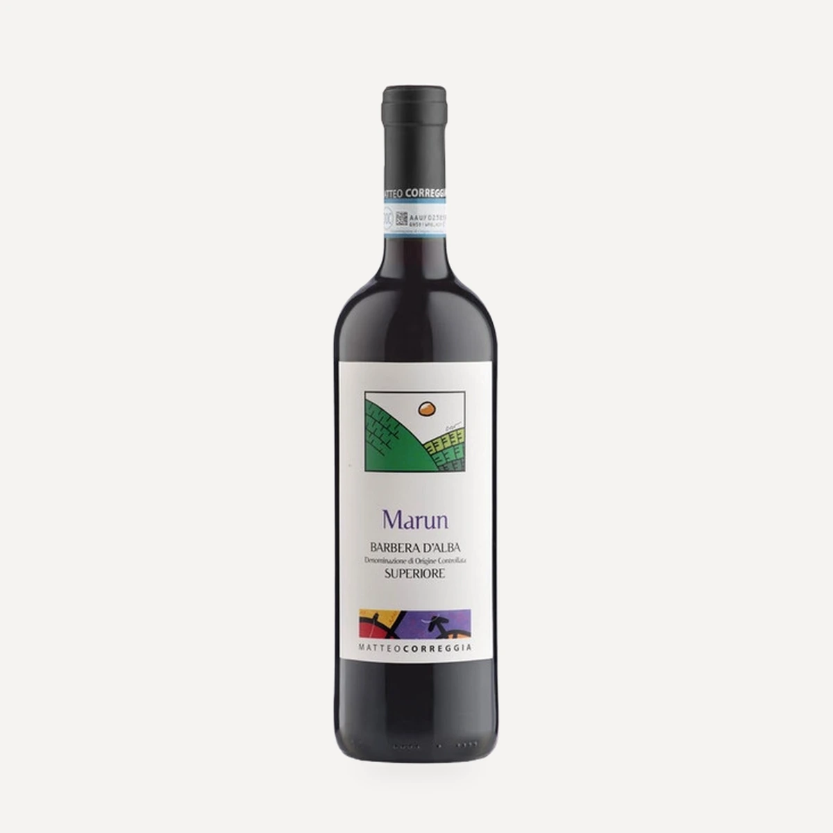 Barbera d’Alba Marun wine — Matteo Correggia winery — Dionysus