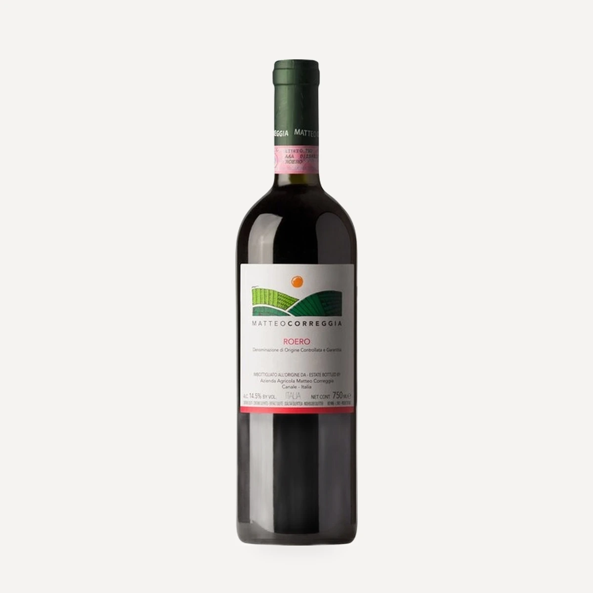 Roero wine — Matteo Correggia winery — Dionysus
