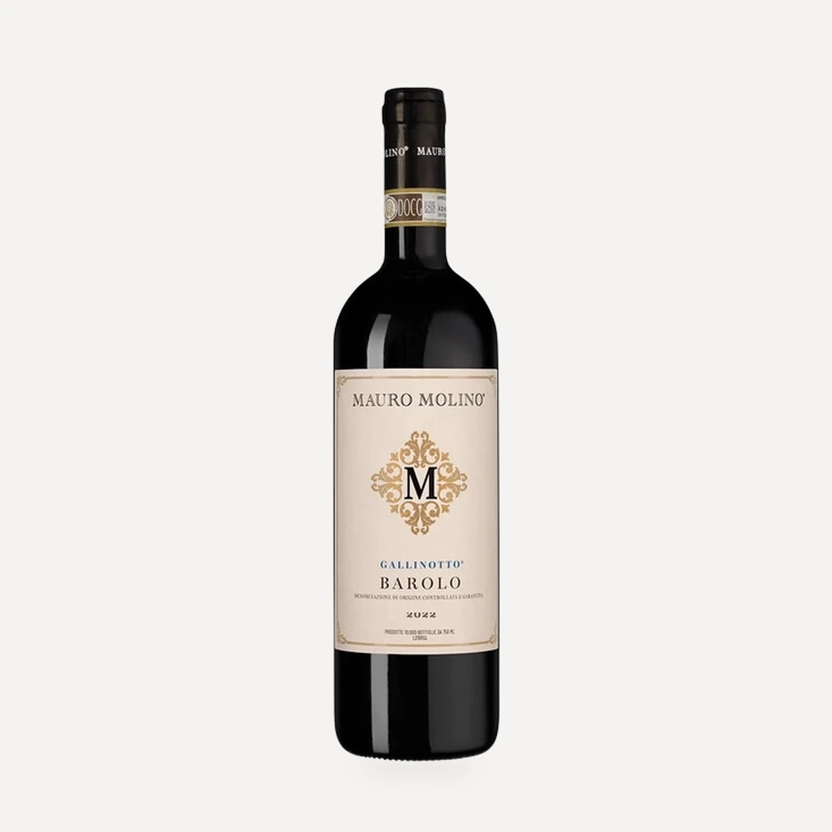 Barolo DOCG wine — Mauro Molino winery — Dionysus