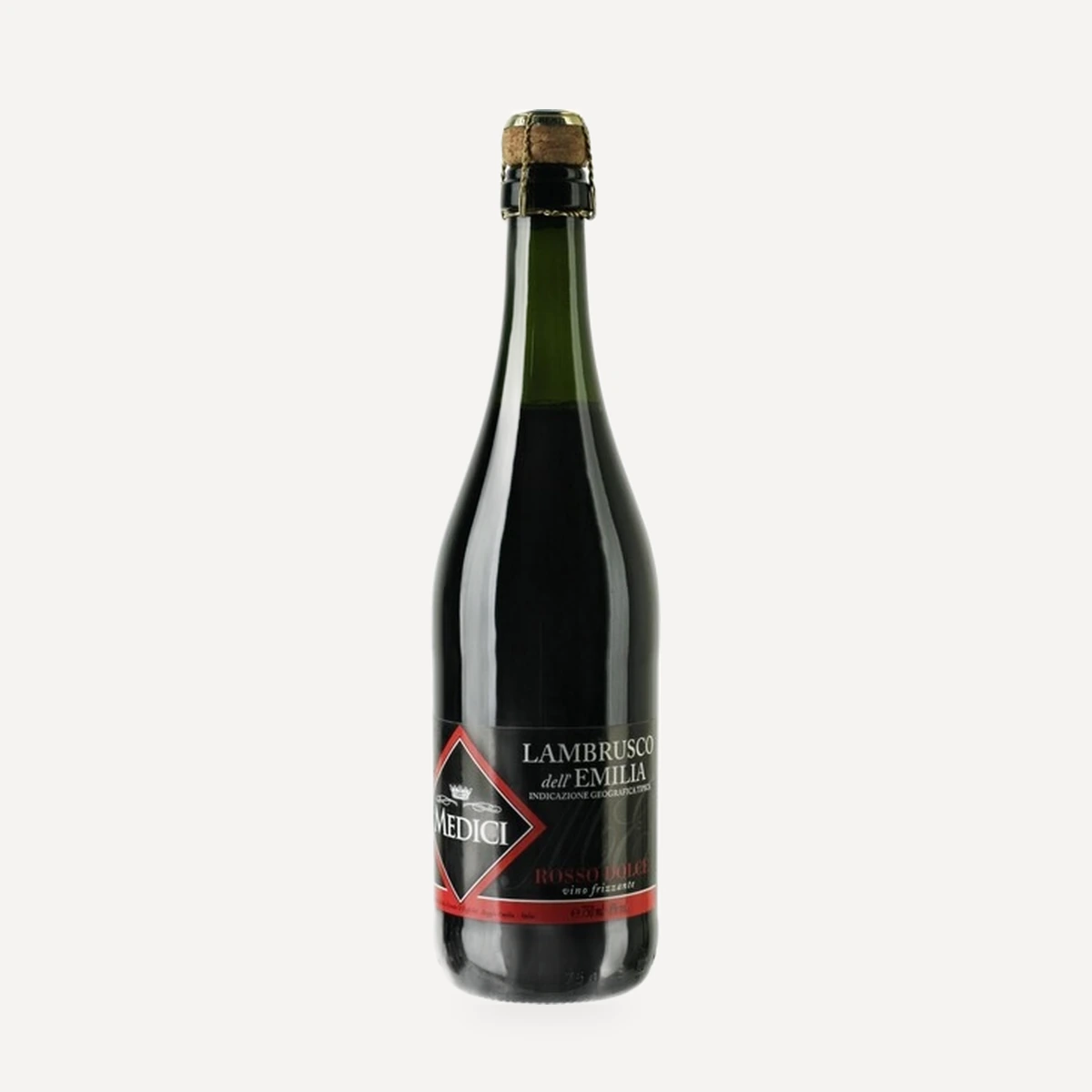Lambrusco Emilia Sweet Rosso Sweet IGT wine — Medici Ermete winery — Dionysus
